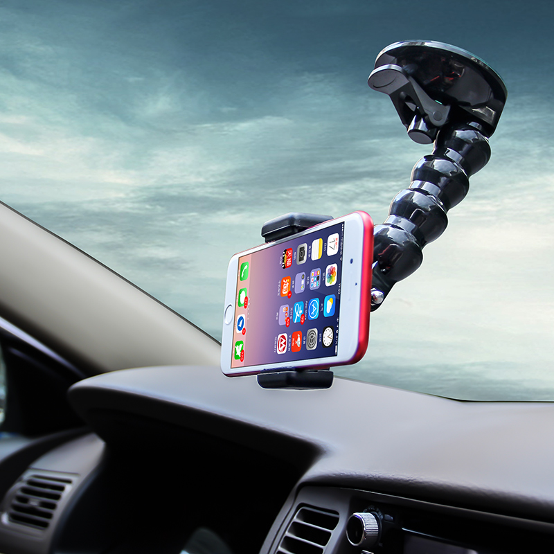 車載手機配件導航前擋玻璃吸盤式底座儀表臺旋轉桌面通用萬能變形